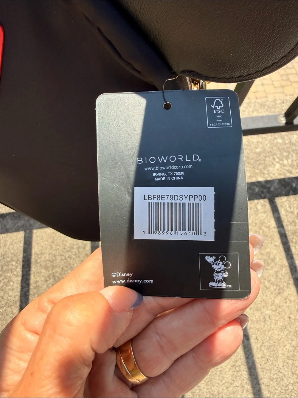 New with tags Disney Mickey Mouse crossbody bag by Bioworld.